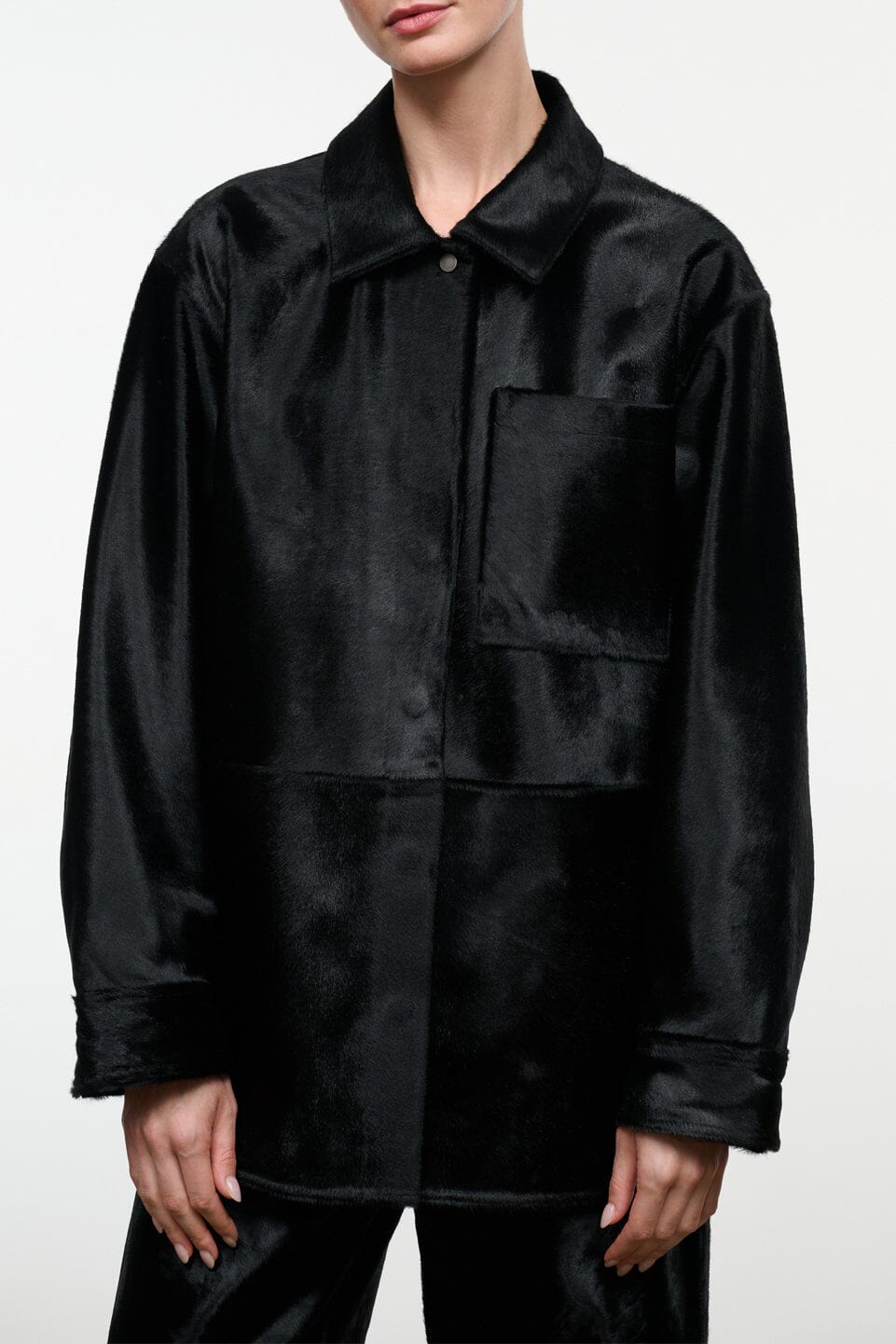 Quentin Haircalf Jacket | Black