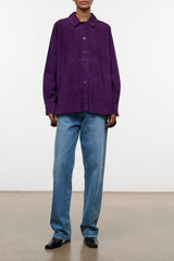 Josette Suede Shirt | Amethyst