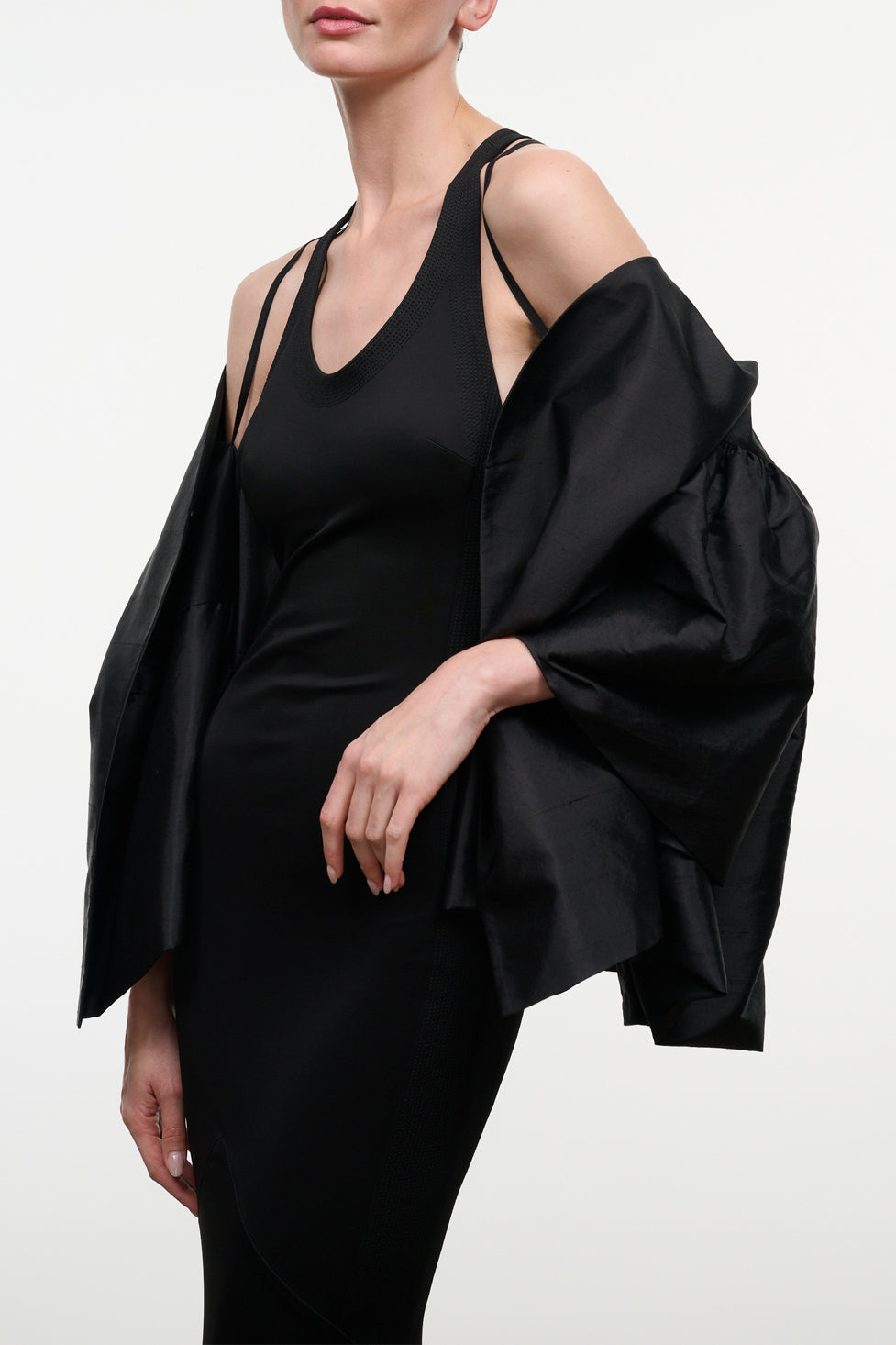 Maddox Silk Jacket | Black