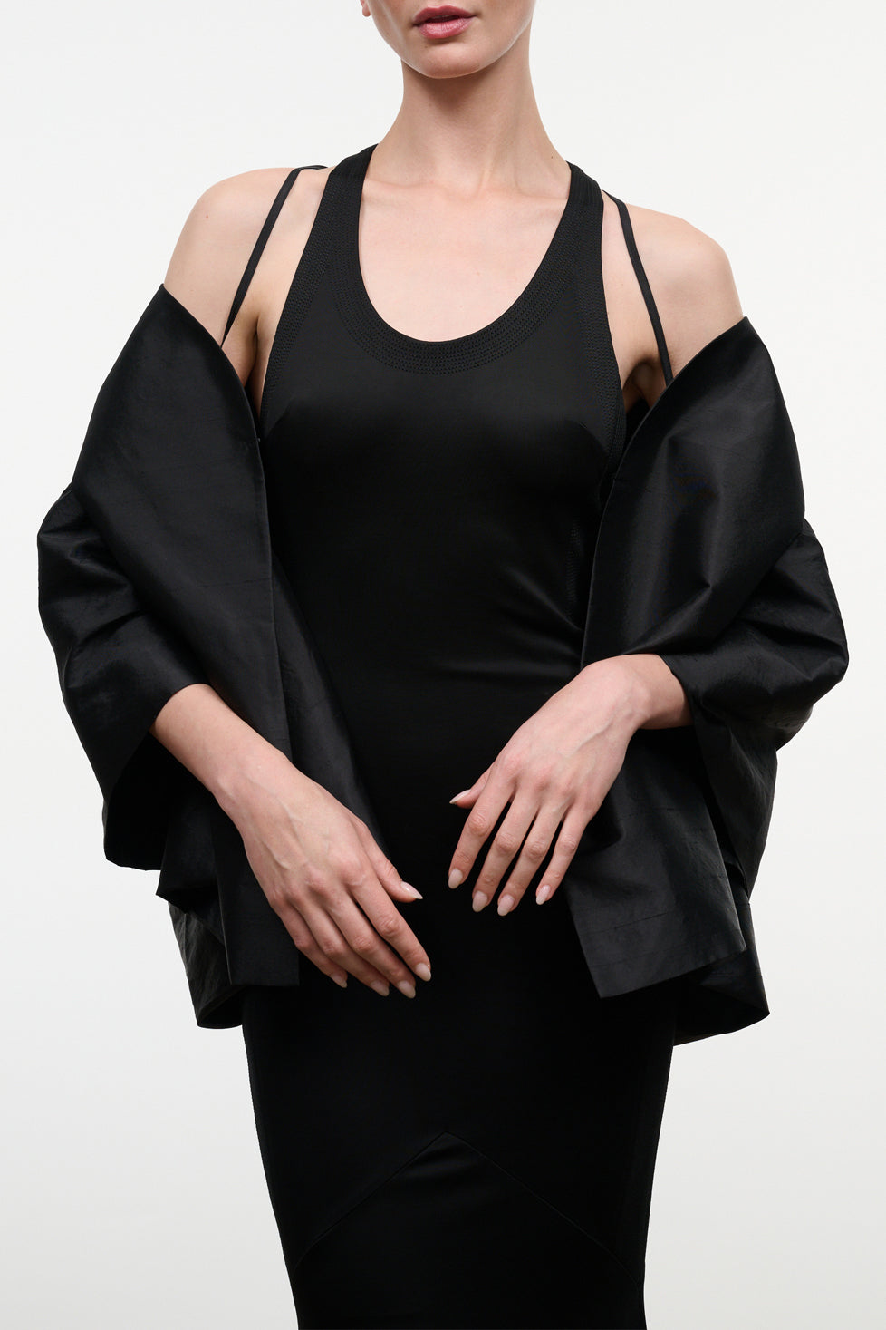 Maddox Silk Jacket | Black