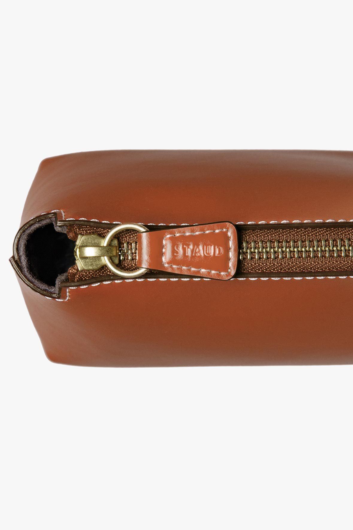 Mini Shirley Leather Bag | Saddle