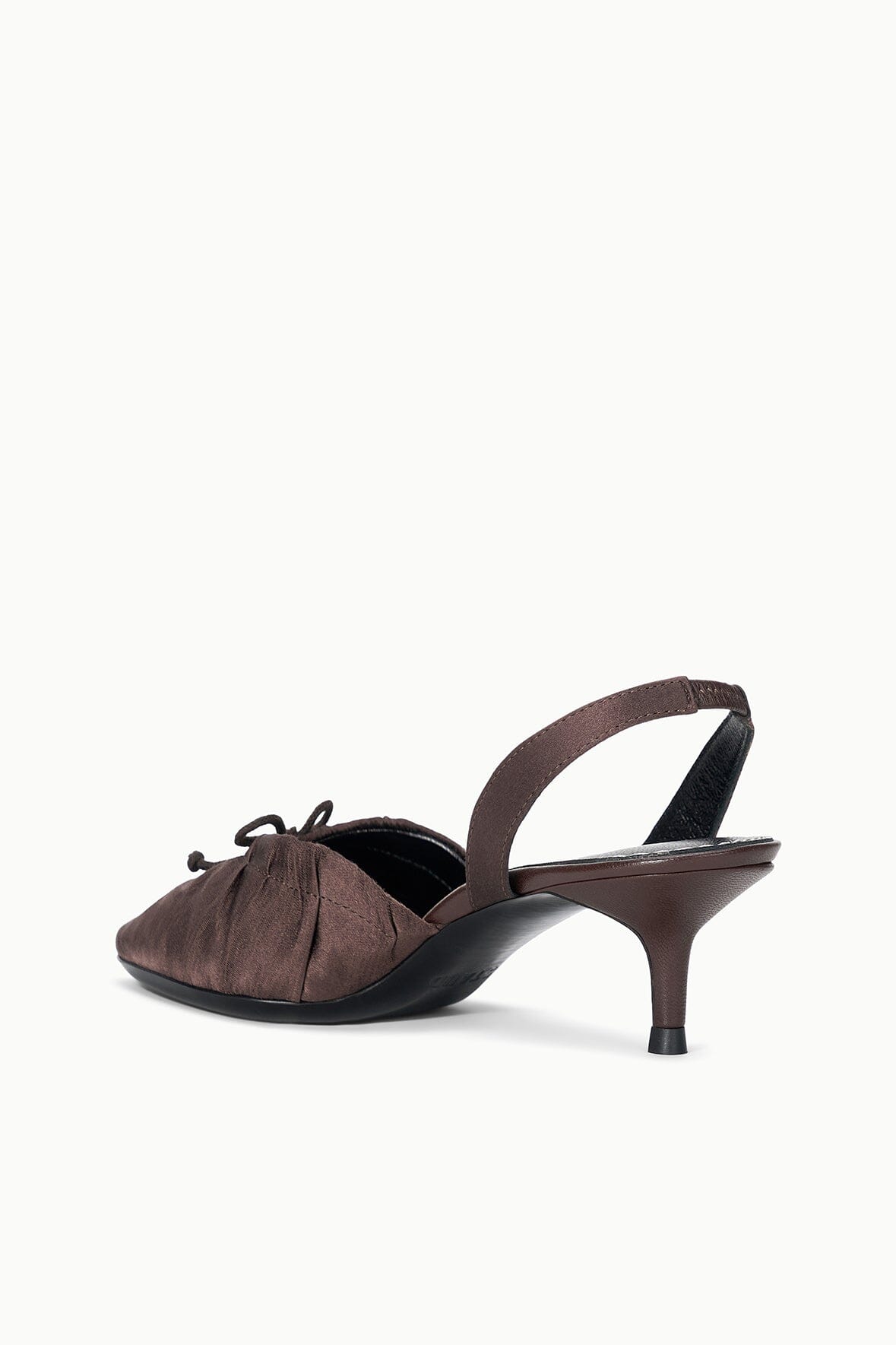 Alba Ballet Slingback | Espresso Satin