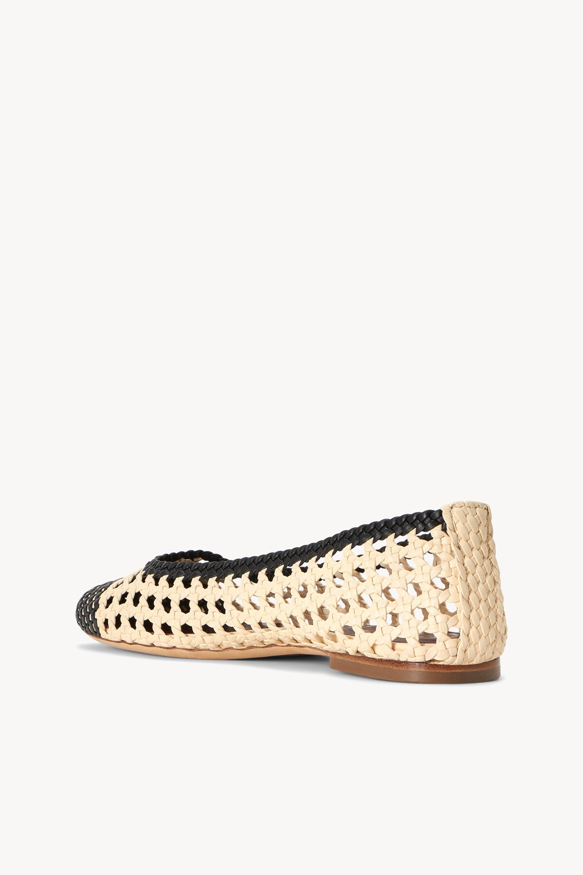 Nell Crochet Ballerina | Cream Black