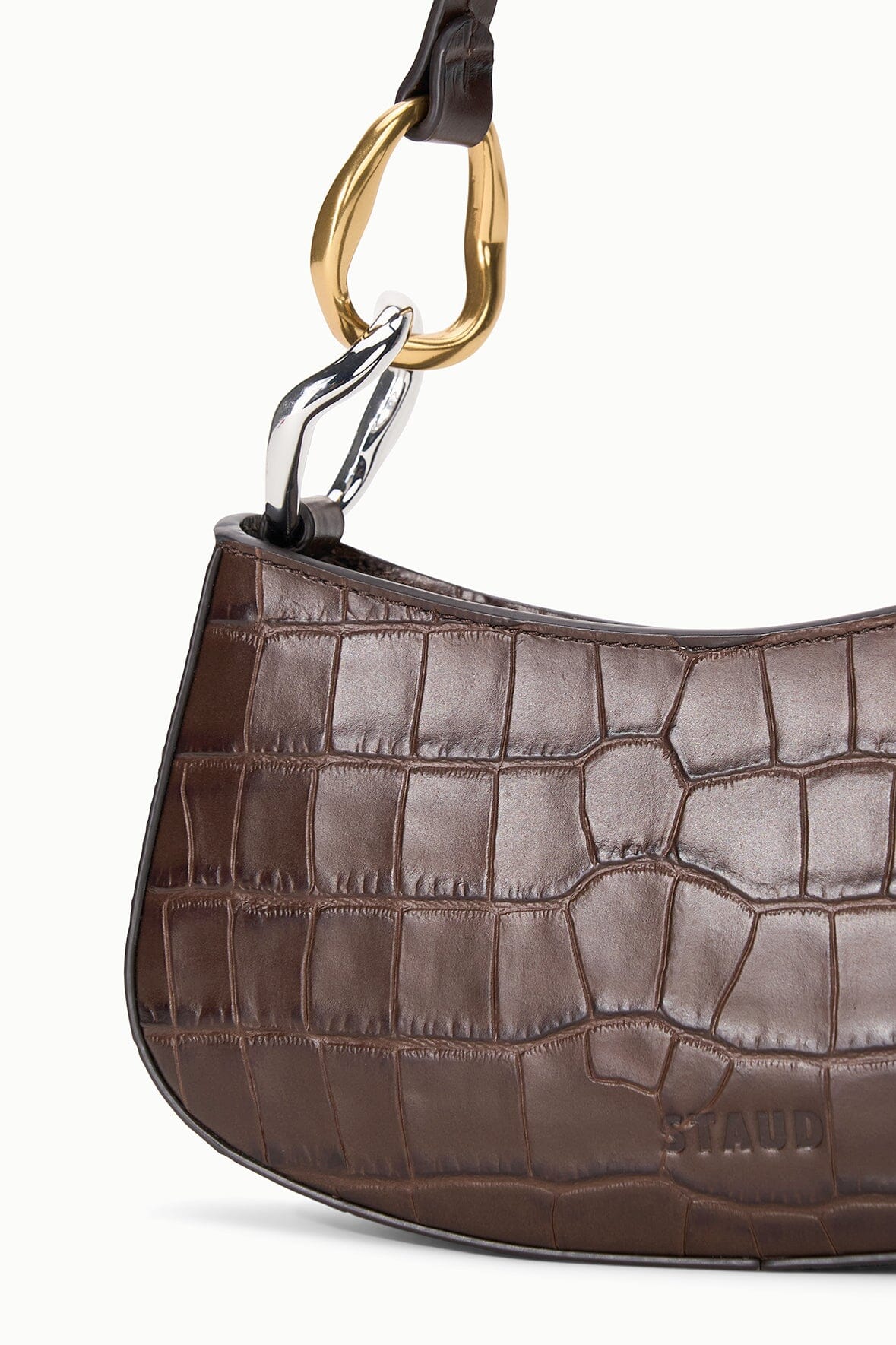 Ollie Bag | Espresso Croco