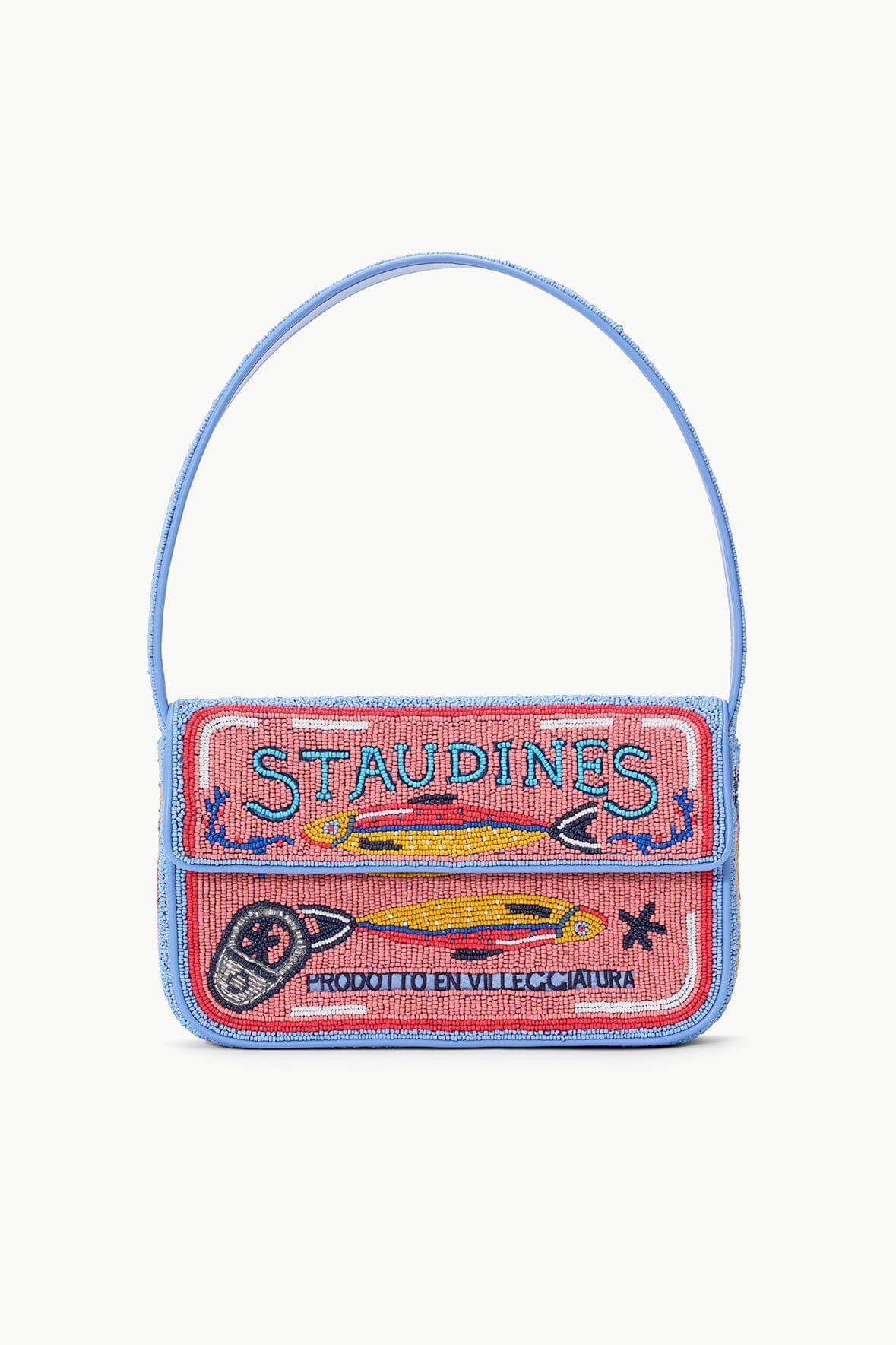 Tommy Beaded Bag | Staudines Pink