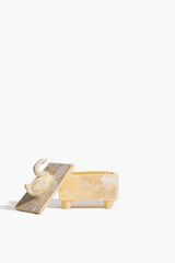 Swan Trinket Box | Natural Yellow Glaze