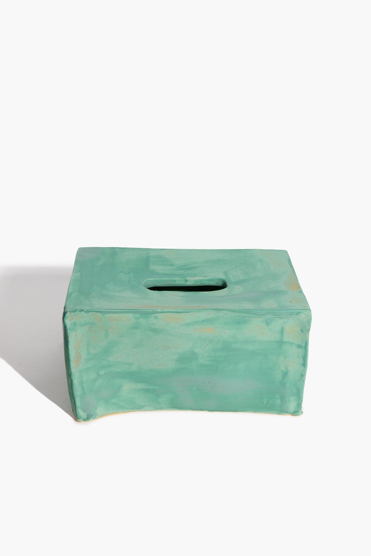 Tissue Box | Satin Patina Glaze