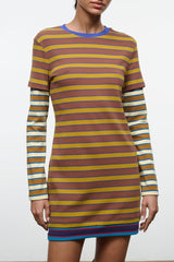 Dillon Dress | Cigar Sonoma Stripe