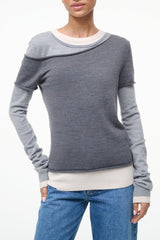 Sera Top | Heather Grey Multi