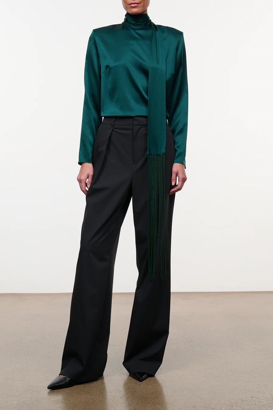 Suni Silk Top | Emerald
